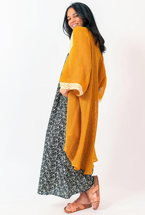 Y Why? Leichtes langes Baumwollkleid Lavinia